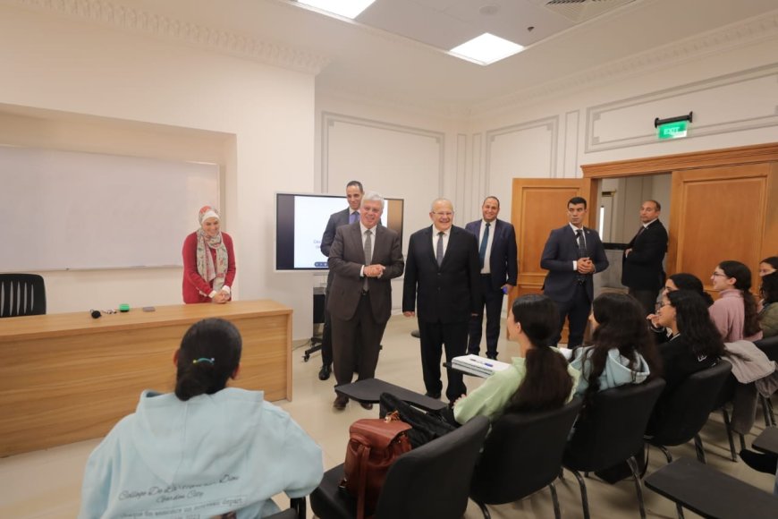 وزير التعليم العالي ورئيس جامعة القاهرة يتفقدان الفرع الدولي لجامعة القاهرة بمدينة السادس من أكتُوبر