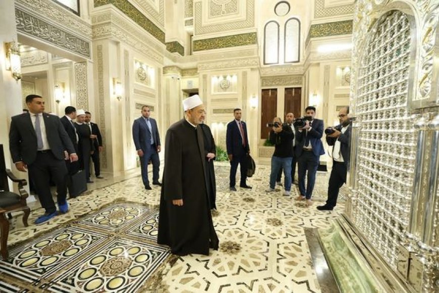 شيخ الازهر يزور مسجد السيدة زينب بعد الانتهاء من عمليات التجديد
